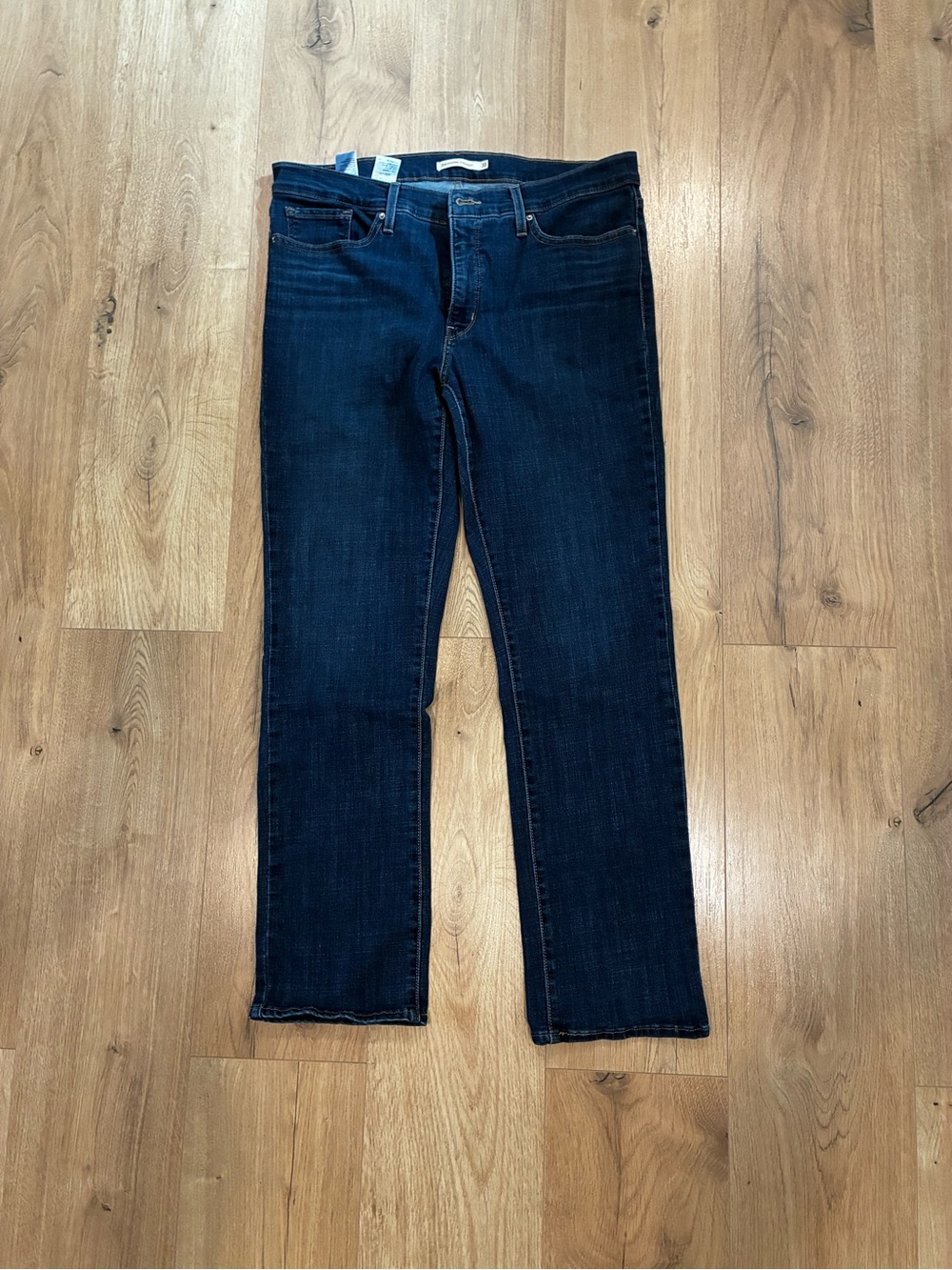 Levi's Women's Dark Indigo Straight Leg Jeans